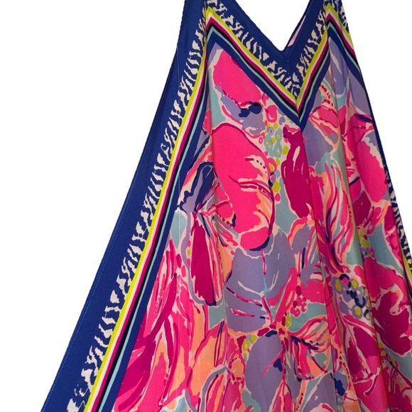Very HTF Lilly Pulitzer Rene Silk Handkerchief Dress Size S Multi Jam Out NWT - Picture 15 of 16